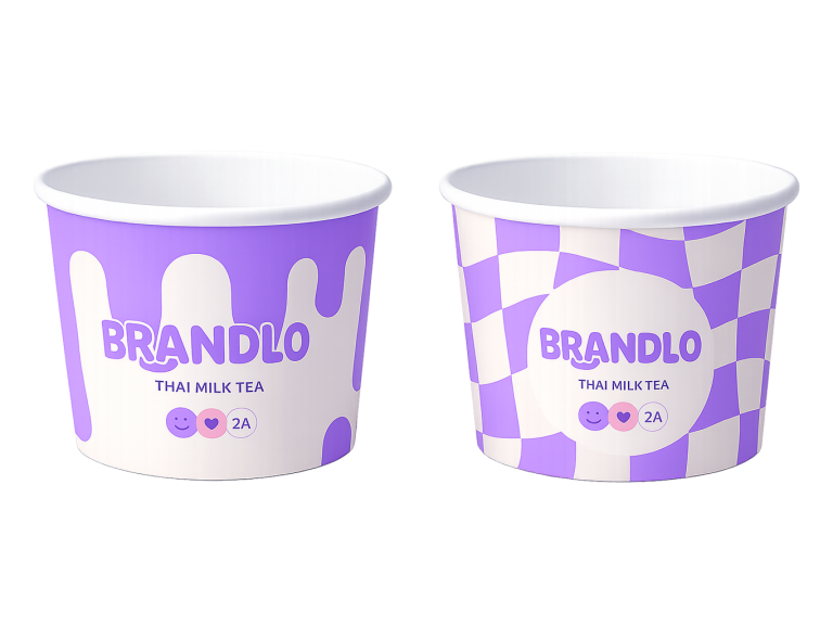 Qualitätsmerkmale der Brandlo Kaffeebecher: Umweltfreundliche Materialien, geeignet für Heiß- und Kaltgetränke, verstärkt und langlebig.