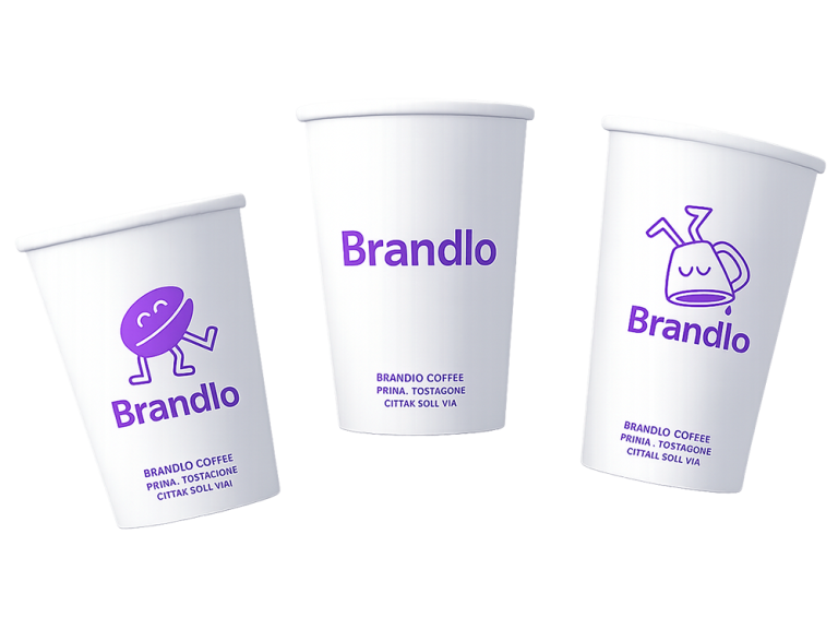 Qualitätsmerkmale der Brandlo Kaffeebecher: Umweltfreundliche Materialien, geeignet für Heiß- und Kaltgetränke, verstärkt und langlebig.